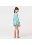 ფოტო #3 პროდუქტის Toddler, Child Girls Spearmint Spot Long Sleeve Wrap Crop Top