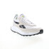 Фото #4 товара Reebok Classic Leather Legacy Mens White Nylon Lifestyle Sneakers Shoes
