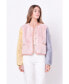 ფოტო #2 პროდუქტის Women's Color block Faux Fur Jacket