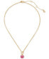 Фото #2 товара Gold-Tone Pop of Joy Spade Flower Pendant Necklace, 16" + 3" extender