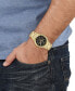 ფოტო #4 პროდუქტის Men's Echo Park Gold Ion Plated Bracelet Watch 42mm