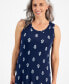 Фото #3 товара Платье макси с жаккардовым узором Style & Co petite Ikat Icon, созданное для Macy's