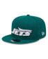 Фото #1 товара Men's Green New York Jets 2024 NFL Draft 9FIFTY Snapback Hat