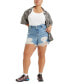Фото #3 товара Trendy Plus Size 501 Denim Shorts