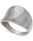 ფოტო #1 პროდუქტის Concave Sculptural Statement Ring in Sterling Silver, Created for Macy's