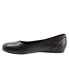 Softwalk Sonoma S1862-013 Womens Black Narrow Leather Ballet Flats Shoes 7