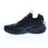 Reebok Solution Mid Mens Black Leather Lace Up Athletic Basketball Shoes