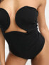 Фото #5 товара ASOS DESIGN bandeau swimsuit with wire detail in black