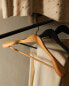 Wooden jacket hanger