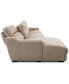 Фото #12 товара Gabrine 3-Pc. Leather Sectional with 2 Power Headrests & Chaise, Created for Macy's
