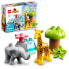 Фото #2 товара Детям LEGO Duplo 10971 Африканская живность - конструктор с слоном и жирафом, плеймат, 2+ лет
