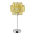 Nachttischlampe Kristall gold