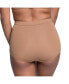 Фото #2 товара Plus Size Nude Shade Smooth High Waisted Brief Panty