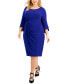 Фото #1 товара Plus Size Side-Tab Dress