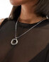 Фото #2 товара Petit Moments serena stainless steel long necklace with circular pendant in silver