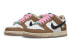 Фото #3 товара Кеды Nike Dunk Low Split Мокка ретро откровение Молочный шоколад Сладкий крутой стиль Низкие детские кроссовки GS Розово-коричневые DX6063-131