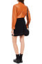 Фото #3 товара Sandro Elanna Knit Topstitching Mini Skirt Black 2 US M