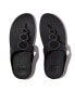 Фото #3 товара Women's Halo Bead-Circle Leather Toe-Post Sandals