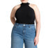 Фото #1 товара Plus Size Halter Neck Sweater