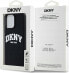 DKNY DKNY Liquid Silicone White Printed Logo MagSafe - Etui iPhone 15 Pro Max (czarny)