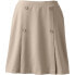 Women's School Uniform Ponte Button Front Skort Above the Knee