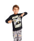 Toddler|Child Boys 2-Piece Pajama Set Kids Sleepwear, Long Sleeve Top and Long Cuffed Pants PJ Set