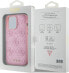 Guess Guess GUHCP15LP4EPMP iPhone 15 Pro 6.1" różowy/pink hardcase Leather 4G Stamped