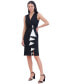 ფოტო #3 პროდუქტის Women's Embellished Ruffled Sheath Dress