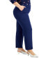 ფოტო #7 პროდუქტის Plus Size Straight-Leg Pants