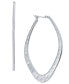 ფოტო #1 პროდუქტის Hammered Diamond Large Hoop Earrings, 2.2", Created for Macy's