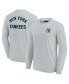 Фото #1 товара Men's and Women's Gray New York Yankees Super Soft Long Sleeve T-shirt