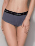 Фото #1 товара Baumwollslip für Damen PS013 dark grey - Passion S (42)