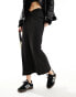 Фото #1 товара Urban Threads slinky maxi skirt with ruched front in black