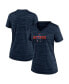 Фото #2 товара Women's Navy Houston Astros Authentic Collection Velocity Practice Performance V-Neck T-shirt