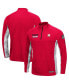 ფოტო #1 პროდუქტის Men's Red Maryland Terrapins OHT Military-inspired Appreciation Snow Cruise Raglan 1/4-zip Jacket