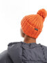 Napapijri Fea bobble beanie in orange