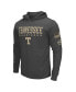 Men's Charcoal Distressed Tennessee Volunteers Team OHT Military-Inspired Appreciation Hoodie Long Sleeve T-shirt