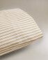 Pillowcase with narrow stripes