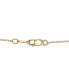 ფოტო #3 პროდუქტის Cultured Freshwater Pearl (4-1/2mm) Looped Cross 18" Pendant Necklace in 10k Gold