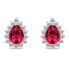 Фото #3 товара Charming Silver Jewelry Set with Zircons SET226WR (Earrings, Pendant)