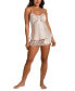 Women's 2-Pc. Brides Blush Satin Shorts Set