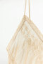 Фото #6 товара Платье из рельефного хлопка со сборками ZARA