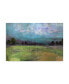 Фото #1 товара Jean Plout 'Abstract Aqua Sky Landscape' Canvas Art - 24" x 16"
