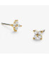 ფოტო #6 პროდუქტის Gold Stud Earrings - Debbie