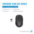 HP 150 Wireless Mouse - Ambidextrous - Optical - RF Wireless - 1600 DPI - Black
