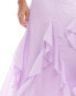 Фото #4 товара ASOS DESIGN godet frill midi dress in lilac