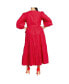Фото #2 товара Plus Size English Rose Dress