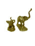 Skulptur Elefant 2er Set Gold