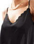 Фото #3 товара River Island scallop edge cami top in black