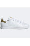 Фото #1 товара Кроссовки женские Adidas STAN SMITH W бело-золотого цвета